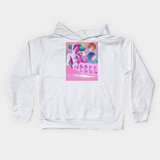 Vaporwave Synthwave David of Michelangelo Kids Hoodie